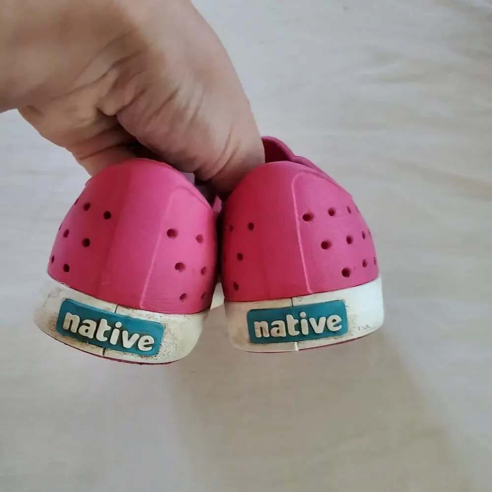 Natives Hot Pink Shoes kids 1